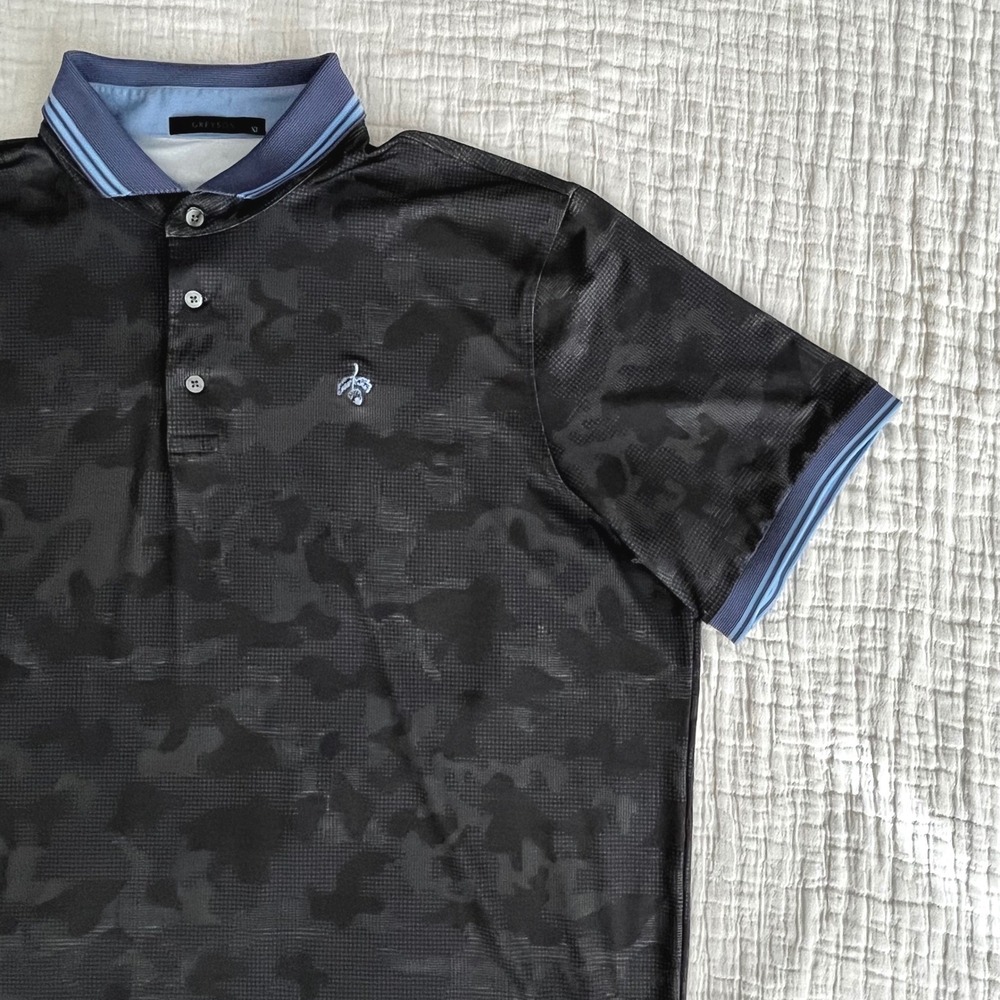 Greyson Clothiers Oak Hill Country Club Acorn Camo Golf Polo XL